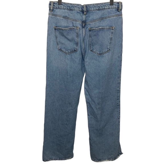 Free People We The Free Long Lines Slit Straight Jean Women’s Denim Flare SZ 29 - Picture 6 of 13